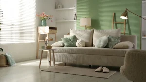 Sala de estar decorada